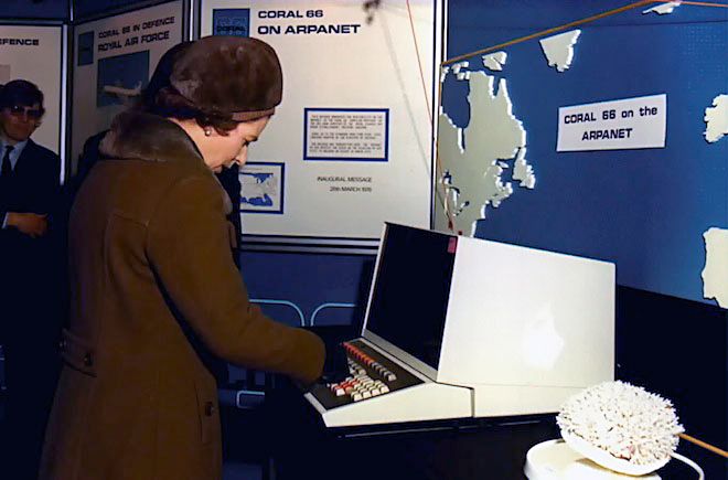 Queen Elizabeth Email Computer