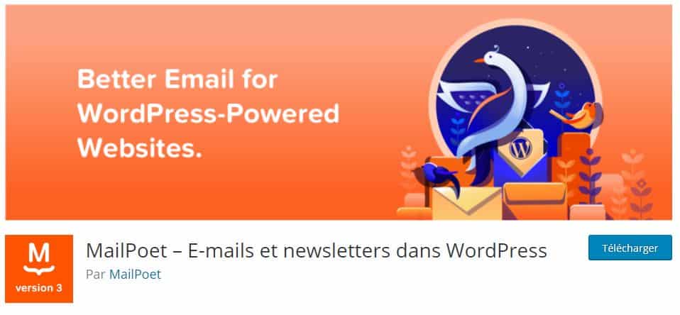 MailPoet plugin WordPress gratuit 2