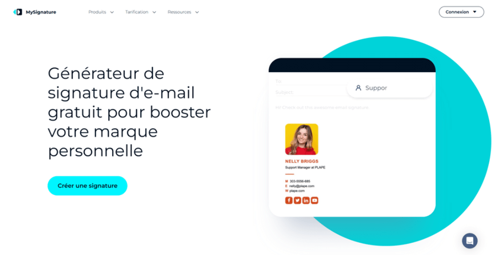 Générateur de signature d'e-mail gratuit pour booster votre marque personnelle