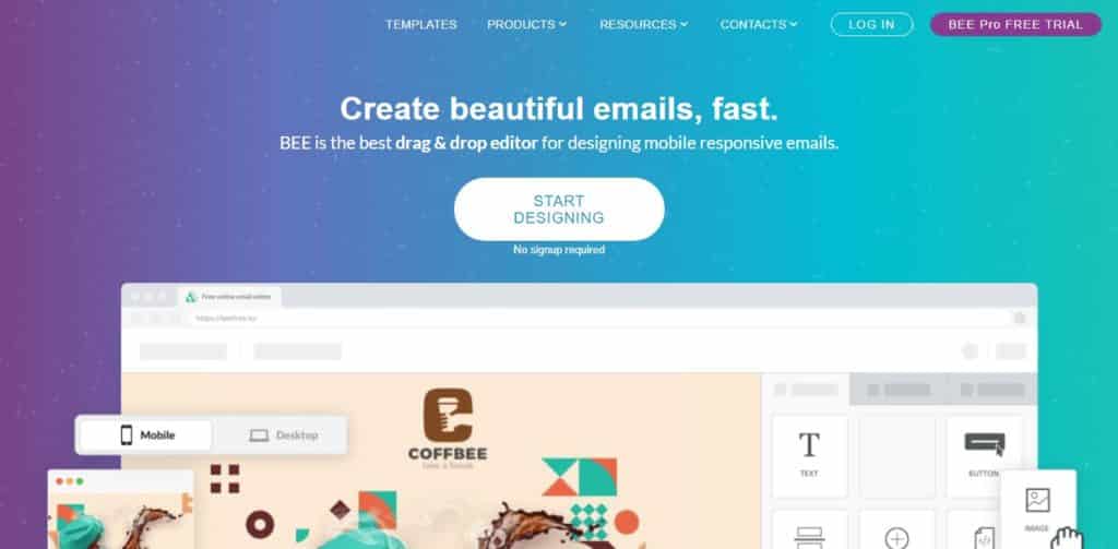 BEE Free Le meilleur des éditeurs Email HTML gratuits