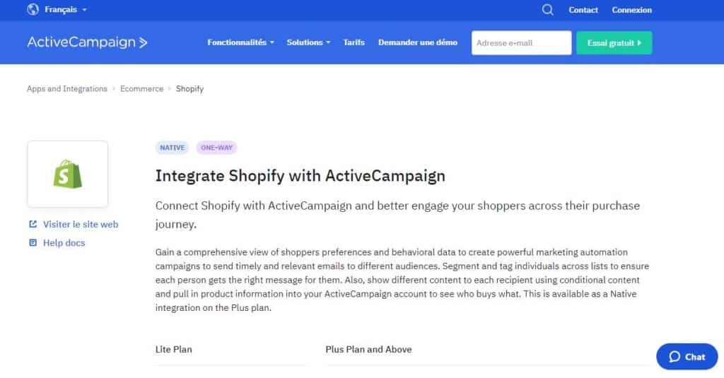 ActiveCampaign Plugin emailing Shopify