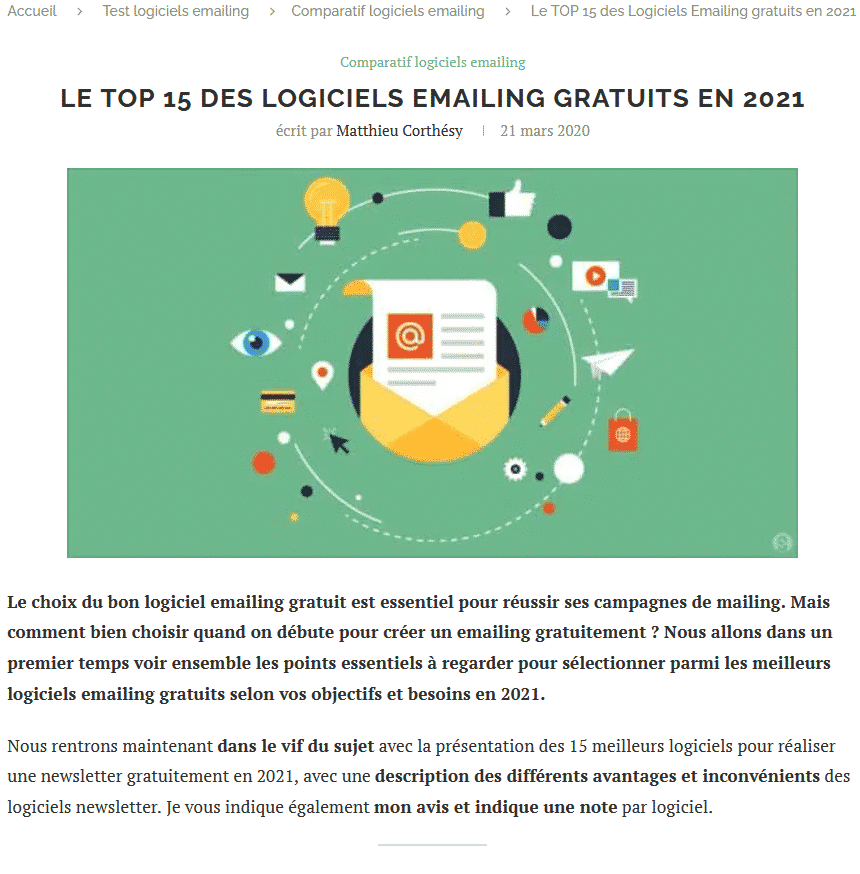 Newsletter ou un Blog