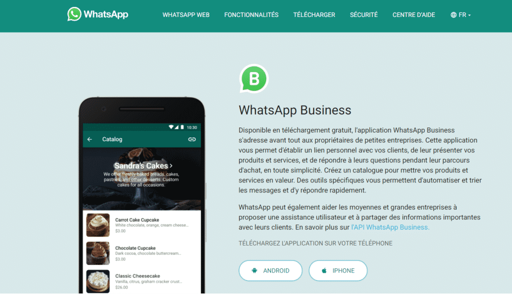 WhatsApp Business pour Newsletter